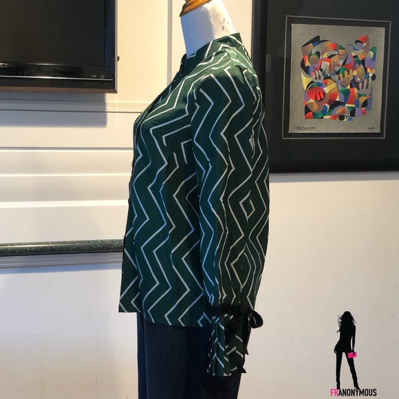 Style Mafia Green Long Sleeve Blouse - Picture 3 of 4